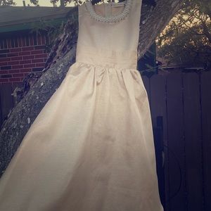 Beautiful gold Poppies and Roses dress